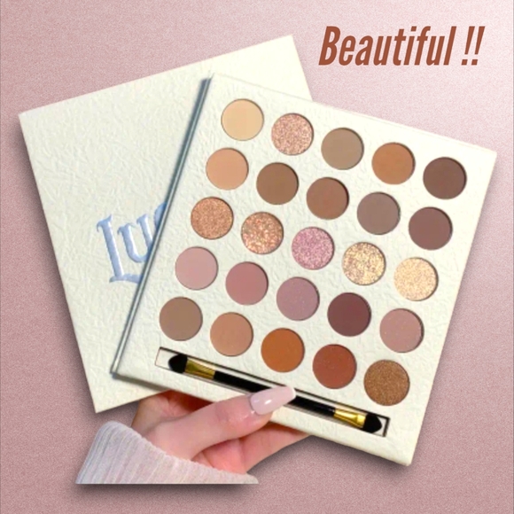 NWT!! LUCKY ME 25-Shade Cream Elf Eyeshadow Palette with Matte Pearly Finish!! - Picture 2 of 12